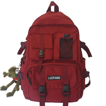Student Travel Mesh Female Backpack College Women Boy Nylon School Bag Men Girl Cool Laptop Backpacks Fashion Lady Book Bag Male